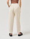 Bern Elastic Waist Relaxed Cord Pants in Cream