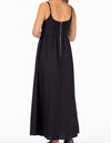 Vienna Zip Back Midaxi Sun Dress in Black