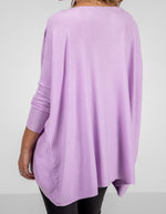 Willow Cotton Knit Jumper in Lilac