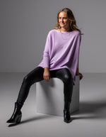 Willow Cotton Knit Jumper in Lilac