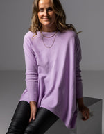 Willow Cotton Knit Jumper in Lilac