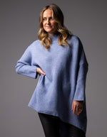 Kenzie Oversize Knit Jumper in Blue