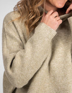 Kenzie Oversize Knit Jumper in Green