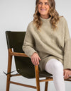 Kenzie Oversize Knit Jumper in Green