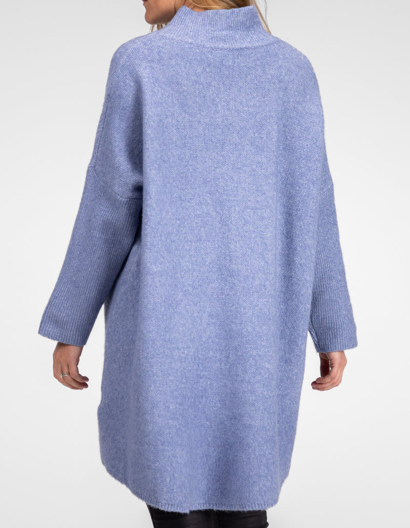 Kenzie Oversize Knit Jumper in Blue