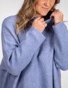 Kenzie Oversize Knit Jumper in Blue