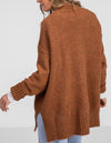 Julia Crew Neck Knit Jumper in Rust